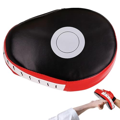 Boxing Pads Training Shock-Absorbing Punching Mitts Training Paws Martial - color: Red