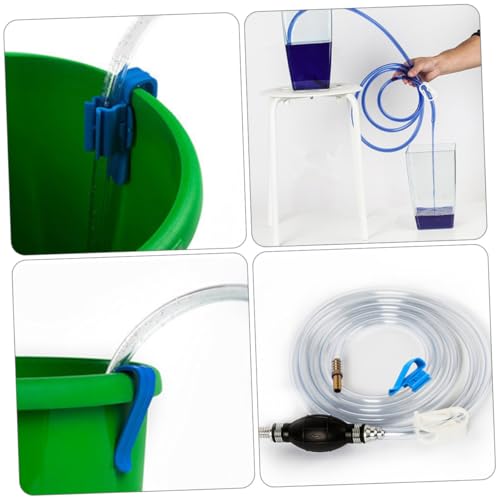 DOITOOL Manual Water Suction Hose and Oil Siphon Pump Kit, Sturdy Guide Oil Tube for Car and Home Use, Practical Suction Hose for Fuel and Liquid Transfer