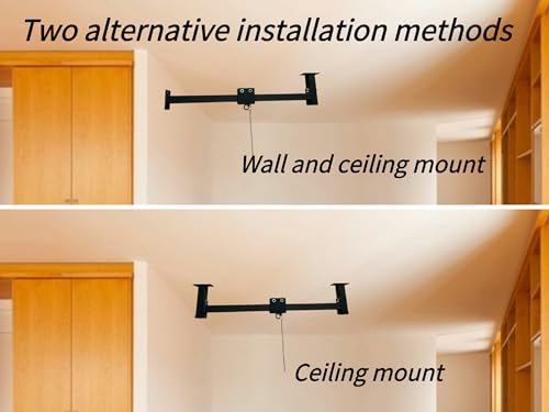 Heavy Bag Hanger Roller Wall Ceiling Mount 40'' - 50'' Long Rail Ease Adjust for Heavy Punching Bags up to 300 LBS - size: A. 42'' long rail