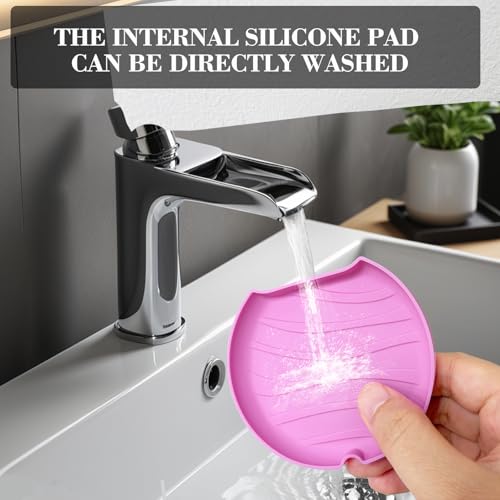 2 Pack Retainer Case with Vent Hole, Compatible with Invisalign - color: Pink Purple