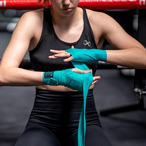 STING Elasticised Hand Wraps, Khaki, 120-Inch | Elastic Fabric Construction with Extended Wrist Coverage | Thumb Loop and Hook and Loop Closure System | Suitable for Boxing MMA and Combat Training