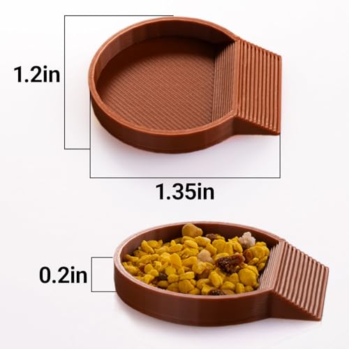 12-Pack Feeding Dish for Invertebrates – Feeder Bowls for Dubia Roaches, Isopods, Springtails, Superworms, Small Insects & More – Mini Bowls for Reptile Food & Supplements