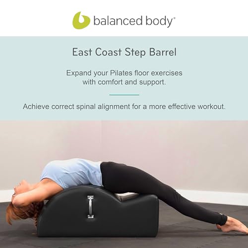 East Coast Step Barrel, Spine Corrector & Back Stretcher, Balanced Body | Pilates Workout Equipment for Home Gym and Studio