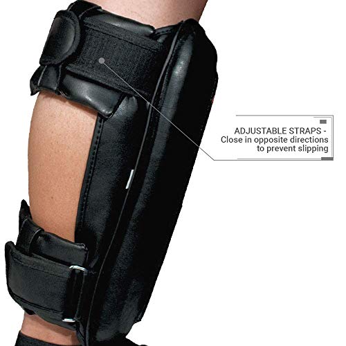 Revgear Defender Gel Heavy Hitter Shin Guards, Gel Padding, Extra Cushion - size: X-Large