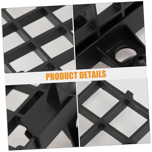 ARTIBETTER Fish Tank Divider Boards 10pcs Plastic Grid Aquarium Isolation Plates Black for Fish Separation and Bottom Filter Mesh in Aquariums