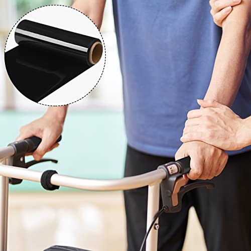 Treela 2 Rolls Non Slip Material Roll, 8 Inch x 3.25 ft Silicone Roll Cut to Size Non Slip Mat Large Table Pads Anti Slip Large Roll for Baking Drawer Crafts Counter Eating Aids Drawer (Black)