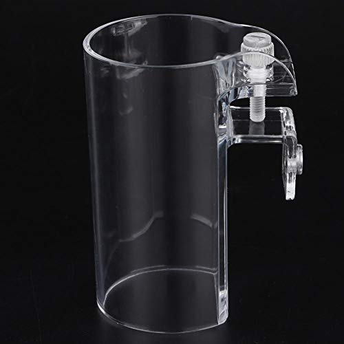 Pssopp Aquarium Fish Feeder, Transparent Acrylic Floating Food Circle Feeding Station
