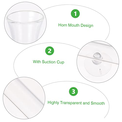 1set Shrimp Feeder with Shrimp Tray Glass Aquarium Device for Fish Tanks High Design for Enhanced Aesthetics - size: 6X6X25CM