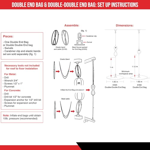 CLETO REYES Double End Punching Bag for Boxing Workout Practice Gym Training Equipment, MMA, Kickboxing, Muay Thai - color: USA