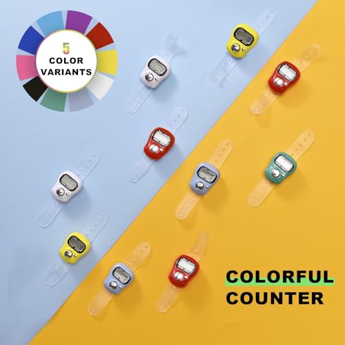TESEAS Electronic Finger Counter, 5-Digit Number Count Hand Tally Clicker - color: 15pcs