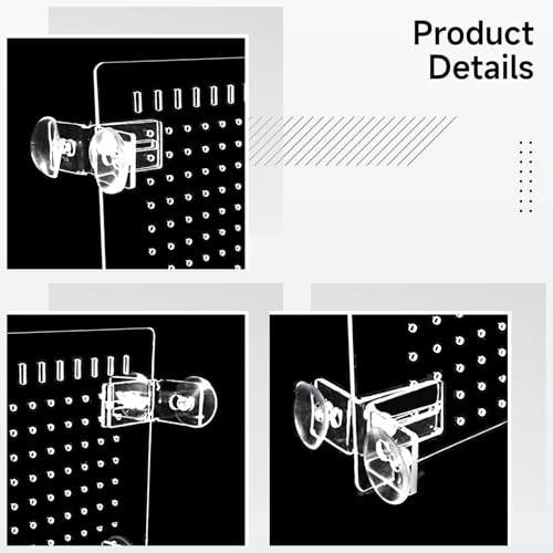Transparent Pmma Fish Tank Divider, Aquarium Isolation Board, Easy to Install with Suction Cups, Suitable for 10 Gallon Tanks, Dimensions 9.8 X 11.8 in / 25 X 30 Cm