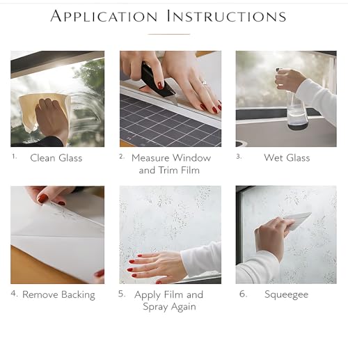 Window Privacy Film 17.3 x 39.3 Inch Seashell Beach Window Film Static Cling Decorative Window Covering for Bathroom Kitchen Decor