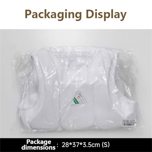 Karate Sparring Vest Taekwondo Chest Protector Black White - color: White, size: Medium