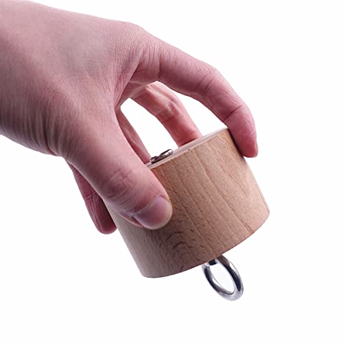 Wooden Pinch Block Grip Workout Climbing Power Grip Forearm Finger Exerciser Strength Training Strengthener Equipment - color: Small cylindrical wooden block