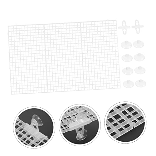 Garneck 1set Fish Tank Divider Cups Isolation Mesh for Breeding Transparent Aquatic Divider for Fish Tank Separation for Aggressive - color: Transparent