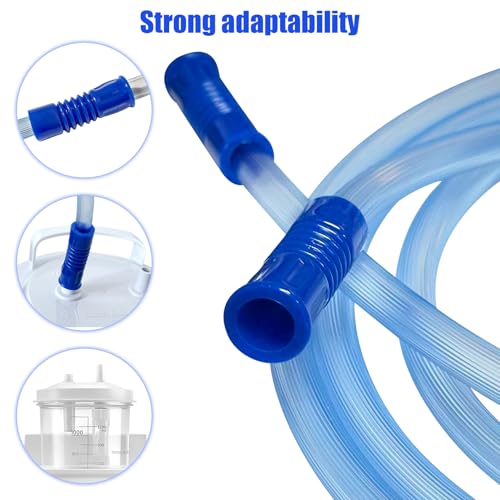 10 Pack Extended Suction Connection Tube – Flexible & Portable Hoses 80in Extra Long, Fits Various Devices Extension Hose 9mm (0.354 inches) standard interface