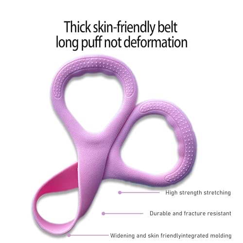 Figure 8 Fitness Resistance Bands with Handles for Working Out - color: Pink