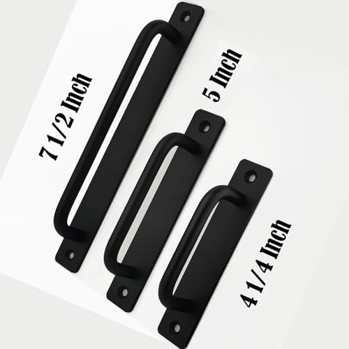 12 Pack 4 1/4 Inch 108 mm Matte Black Cabinet Handles Aluminum Cabinet Pulls Drawer Pulls - color: RoundBlack, size: 4 1/4 Inch