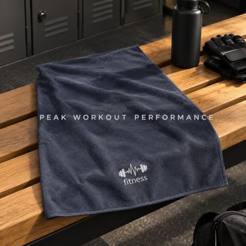 Microfiber Gym Bench Towel with Fitted Corner Hood, Grey - color: Grey