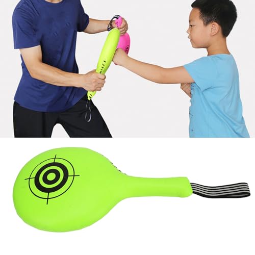 Boxing Target Paddle Kickboxing Hitting Target Pad Martial Arts Training Equipment Taekwondo Karate Kickboxing for Martial Arts Training (Fluorescent Green)