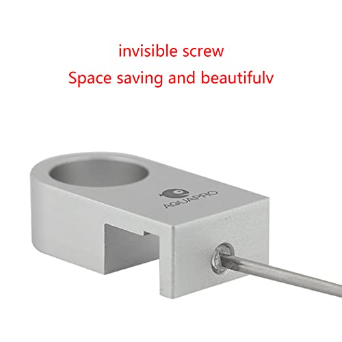 Aquatic Box Rack Aquarium Water Inlet Outlet Pipe Lily Fixing Clip Fixture Clamp for Fish for Tank Feeding Hose Clamps Water Hose Holder, 3.6x2x1.1cm