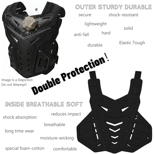 Lightweight Motorcycle Armor Protective Gear Chest and Back Protector