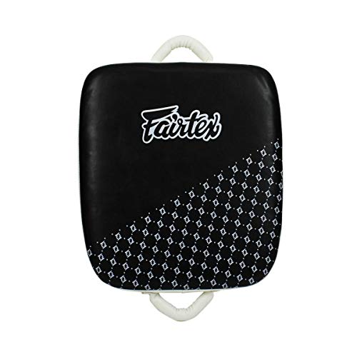 Fairtex LKP1 Leg Kick Pad, Suitcase Style Muay Thai MMA Kickboxing Shield - color: Black/White