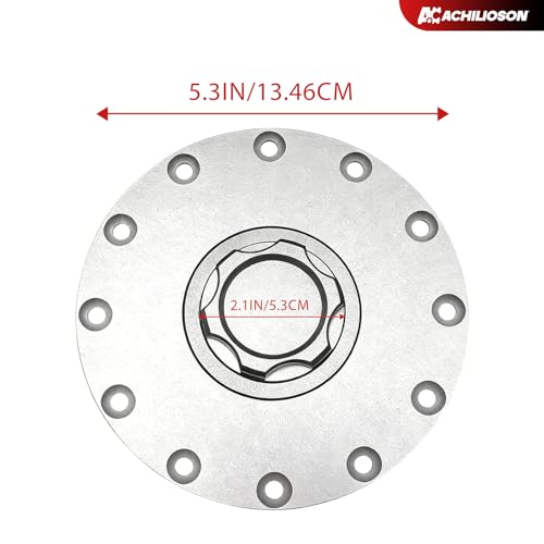 Billet Aluminum Fuel Cell Cap 12-Hole Bung & Gasket Easy Fill Fuel Tank Cover