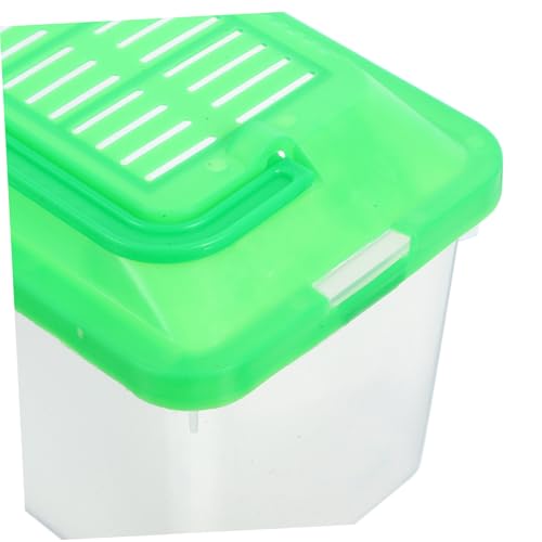 POPETPOP Handheld Pet Storage Box Multi Functional Aquarium for Turtles Hamsters Lizards Portable Transport Container with Excellent Visibility Easy Cleaning for Travel