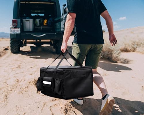 MyLifeUNIT Insulated Cooler Bag for Food & Pizza Delivery Bag Suitable for Car, Bike, Camping, Picnic, Beach, Large Size - size: 80 Cans