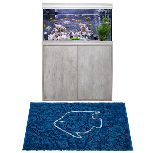 Aquarium Mat, 20x36 Inch Large Fish Tank Cleaning Pad, Super Absorbent Chenille Sponge Pad, Protects Furniture from Water & Scratches, Decorative Floor Mat for Fish Hobbyists