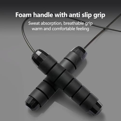 :Adjustable Jump Rope, Speed Skipping Rope with Ball Bearings for Fitness