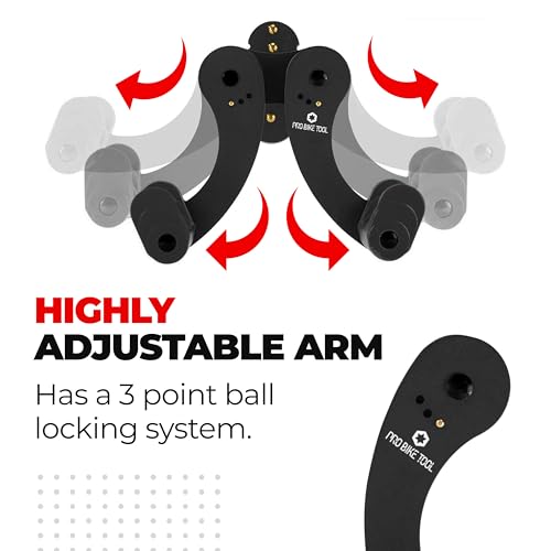 PRO BIKE TOOL Bike Rack for Garage Wall Mount - Horizontal Bike Storage - color: Black