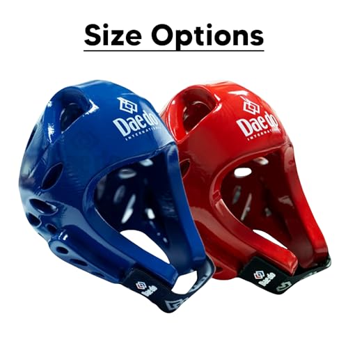 WT Recognized Taekwondo Head Guard - Officially Approved, Molded Foam Construction, Blue & Red Variations, Lightweight Protection for Sparring & Competition - color: Red, size: Medium