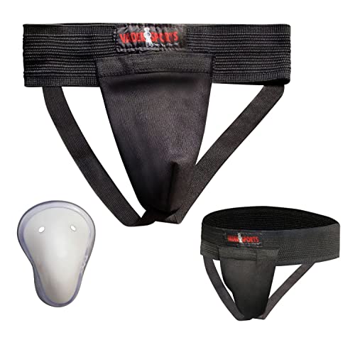 EST.2001 with You All The Way Groin/Abdominal Guard Box Protector Muay Thai Cricket Hockey Box Black Kids/Adult Groin Box - size: Extra small/kids age 4-7