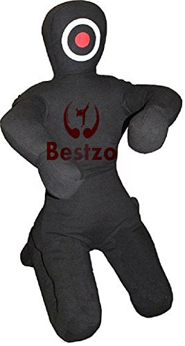 Bestzo MMA Martial Arts Brazilian Grappling Dummy-Sitting Position Black -Unfilled - size: 59 inches (5 ft)