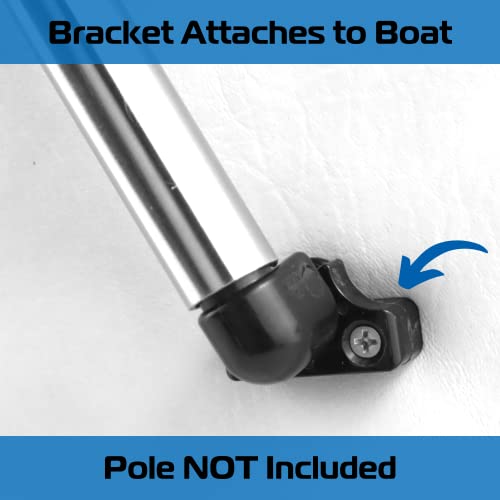 Brackets for Bimini Top Internal Eye Ends 90 Degree - Nylon Bimini Top Hardware