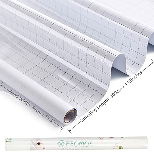 White Total Blackout Window Film, Static Cling Blackout Window Clings, 100% Light Blocking Film, Room Darkening Window Cover for Privacy Day Sleep Sun Blocking 17.3x118 inches - size: 17.3“ x 118" (44x300cm)