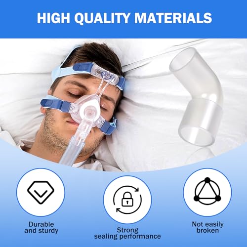 CPAP Elbow Connector Hose Adaptor Compatible with ResMed AirStart10,AirSense10,AirCurve10 and ResMed11 multiple models Machine ResMed 37394 Tubing Elbow Connector Replacement Kit