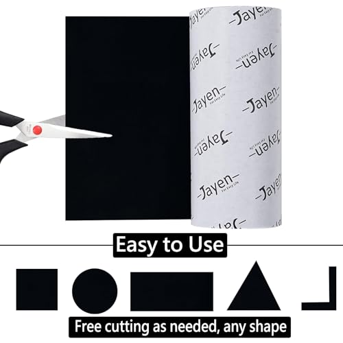Non Slip Self Adhesive Silicone Cuttable Furniture Pads - 5x40 inch Versatile Non-Slip Silicone Pads for Variety of Objects, Appliances and Furniture - color: 5x40 Black