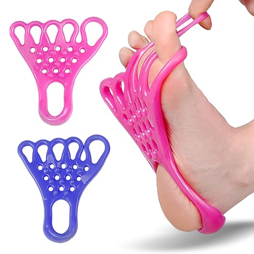 Toe Resistance Bands Strong Loop- Toe Stretcher -Toe Bands - color: pink