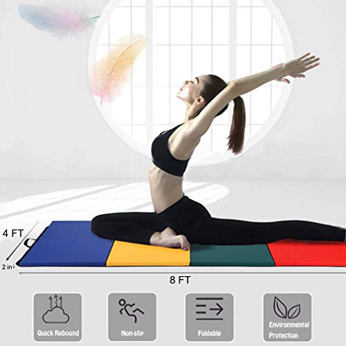 Meet Perfect Folding Gymnastics Mat - color: Colorful