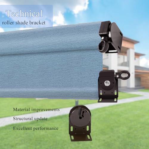 Coolaroo Replacement Part Mounting Brackets for Coolaroo Ourdoor Roller Shade Universal Replacement Parts for Indoor/Outdoor Roller Shades Roller Blinds