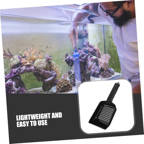 Toddmomy 2pcs Aquarium Gravel Scoop Tool for Efficient Sand Removal Fish Tanks Gardens and Lizard Habitats Sturdy Versatile and Sand Cleaning
