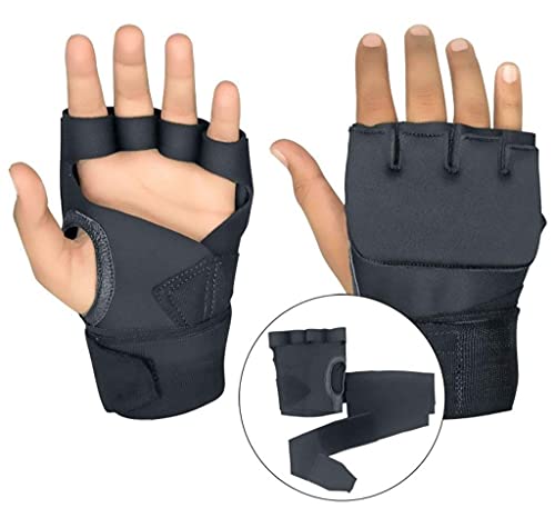 Ultimate - Classic Inner Gel Wrap Gloves for Boxing MMA Muay Thai - size: Large
