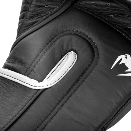 Venum Hammer Pro Boxing Gloves - color: Black/White, size: 12oz, style: Hook and Loop
