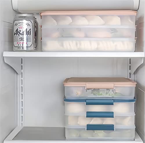 2 Layer Plastic Bacon Box, Deli Meat Saver Cold Cuts Fridge Keeper, Cheese Food Storage Container with Lid for Refrigerator, Shallow Low Profile Christmas Cookie Holder (White) - color: White