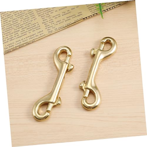 ULDIGI 2 Pcs Brass Lobster Clasp Hooks Swivel Trigger Clips for Duty Belt Accessories - size: 2Pcs