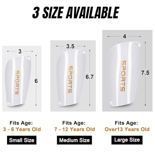 XZQTIVE Soccer Shin Guards with Shin Sleeves and Soccer Socks, Football Shin Pads Set for Kids Youth and Adult - color: white, size: L(Youth/Adult)