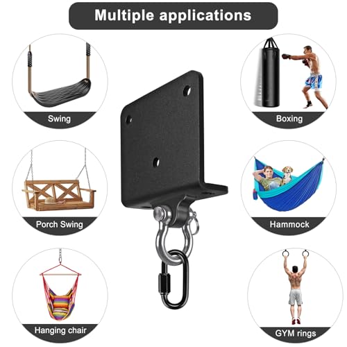 Kipika Heavy Bag Hanger Wall Mount Punching, Heavy Duty Boxing Bag Bracket for Home Gym Indoor Training, Adjustable & Rotatable Punching Bag Bracket for Boxing, Muay Thai - color: E: 180° Swivel Beam Hanger